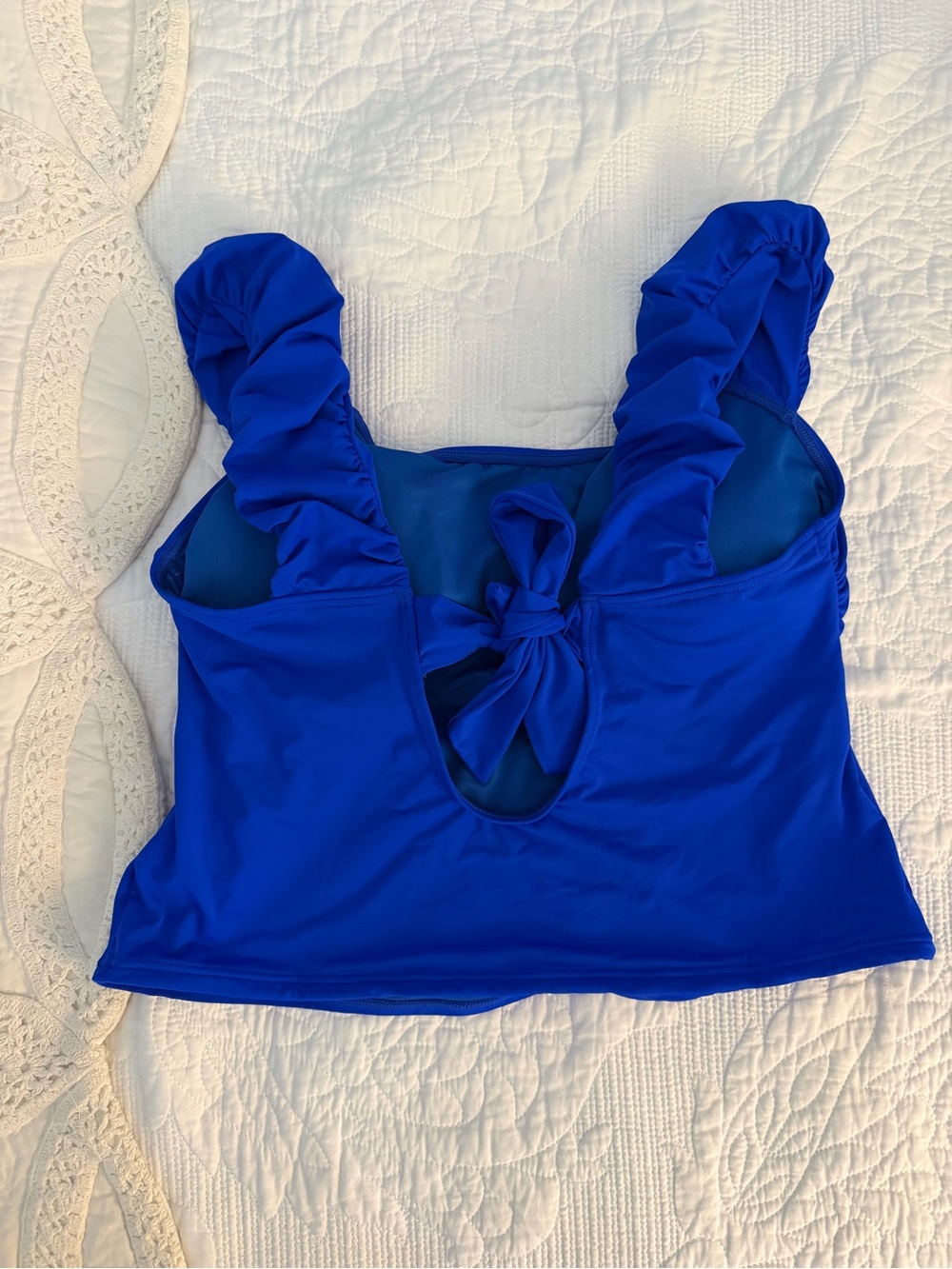 NWOT Eomenie Blue Tankini Soft Stretchy Top